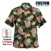 Clan Bisset Tartan Custom Face Hawaiian Shirt – Unisex Gift for Family Members, Summer Party GN64 Bisset Tartan Tartan Hawaii Shirt